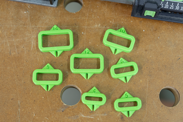コースター:1050works Mortise Center Finders for Festool Domino – Seneca Woodworking
