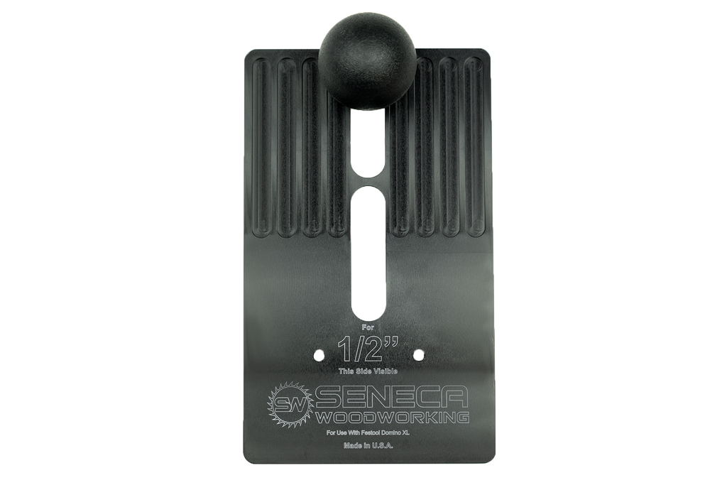 The Seneca Woodworking Domiplate XL™ is our best selling fence solution designed for the Festool Domino XL DF 700 mortising tool.