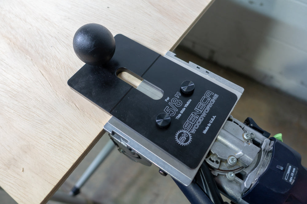 The Seneca Woodworking Domiplate™ is our best selling fence solution designed for the Festool Domino DF 500 mortising tool.