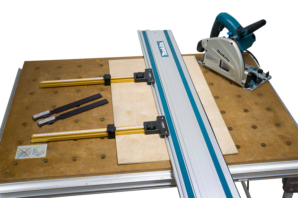 Parallel Guide System for Festool and Makita Track Saw Guide Rail (With Incra T-Track)