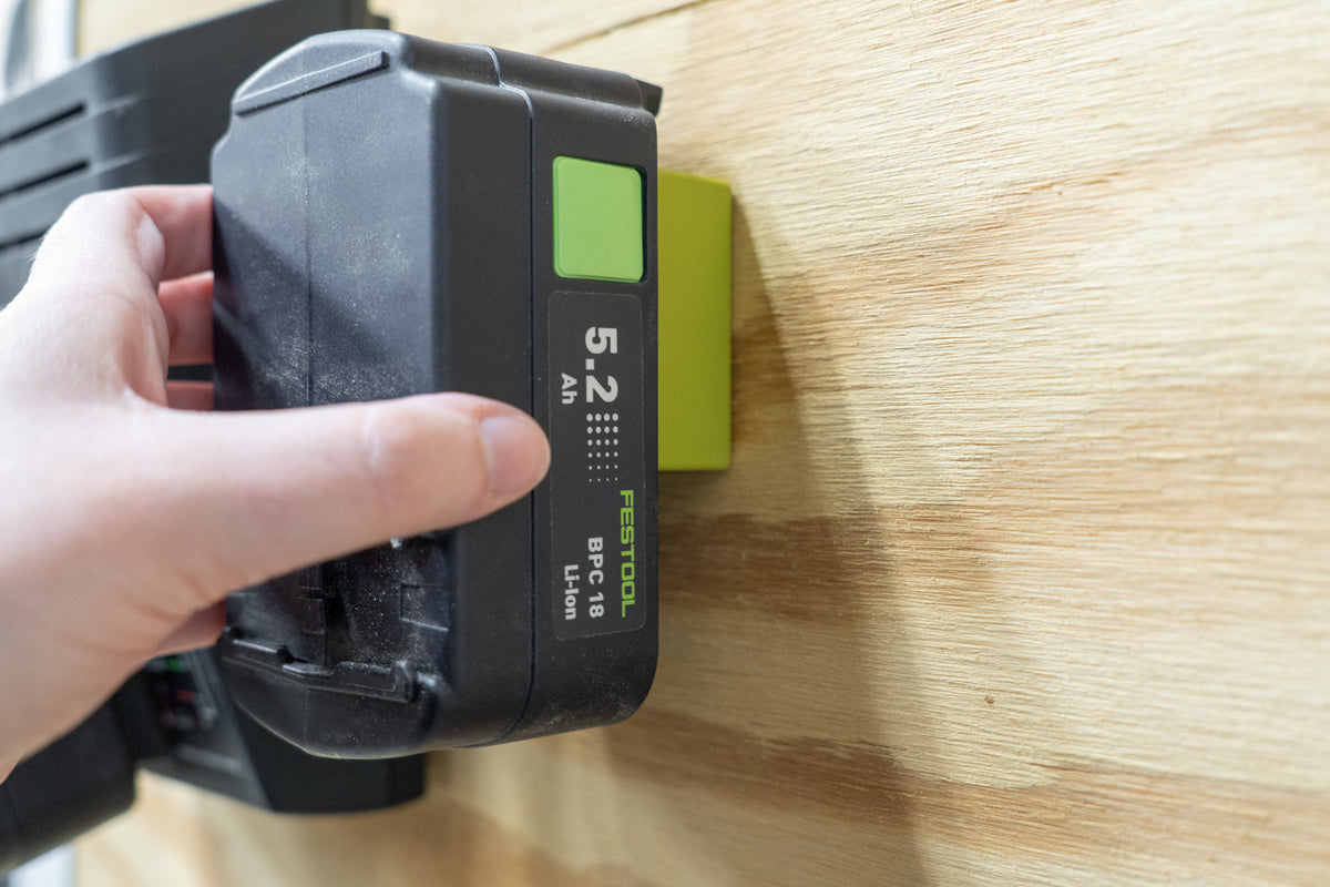 Battery Wall Mount for Festool 18v Batteries