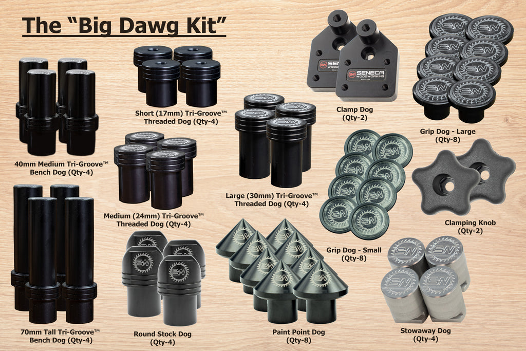 Seneca Woodworking Bench Dogs: The "Big Dawg Kit"