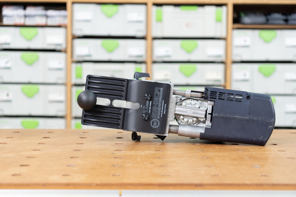 The Seneca Woodworking Domiplate XL™ is our best selling fence solution designed for the Festool Domino XL DF 700 mortising tool.