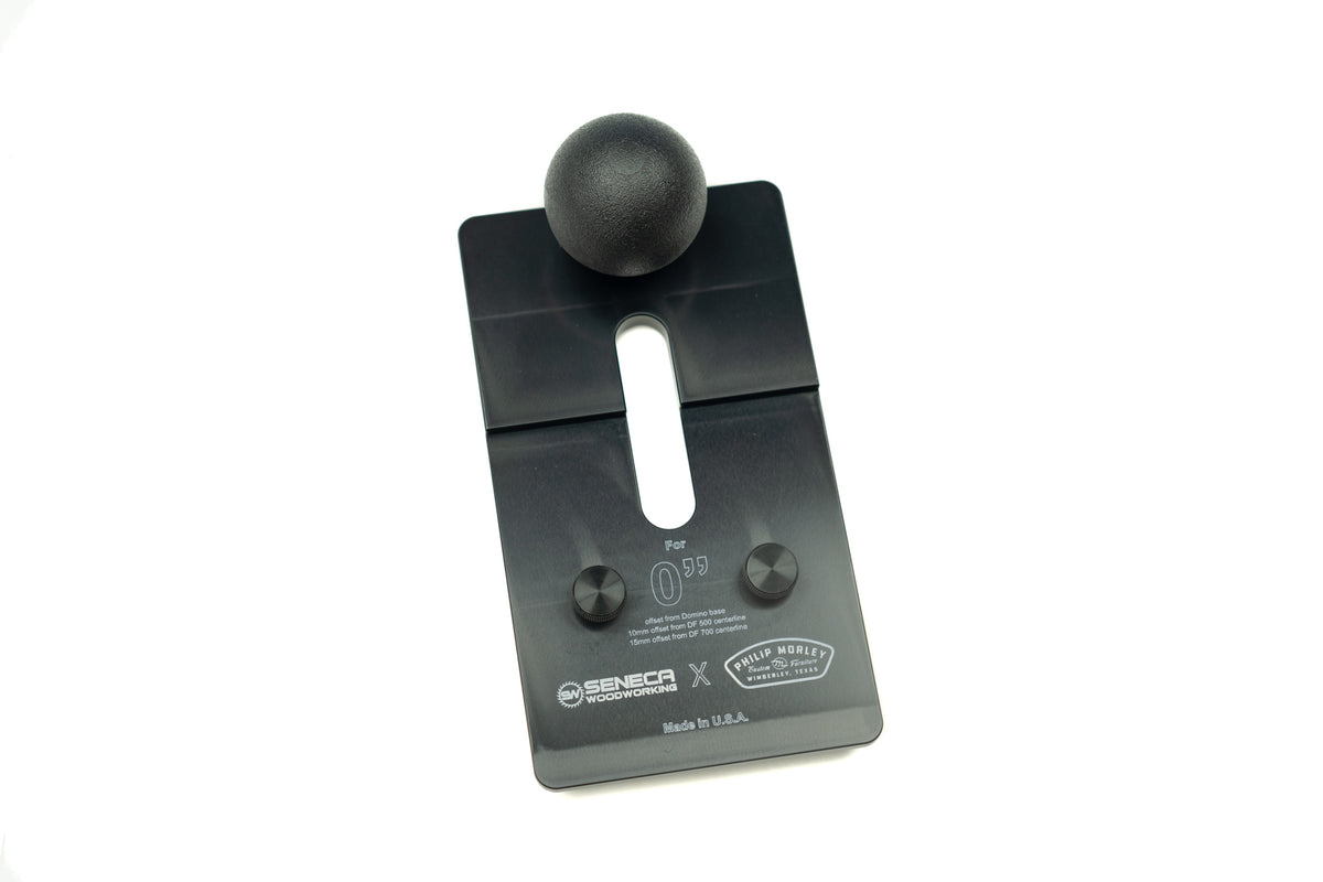 The Seneca Woodworking Domiplate™ is our best selling fence solution designed for the Festool Domino DF 500 mortising tool.