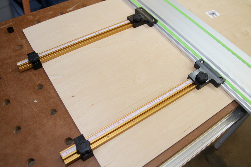 Parallel Guide System for Festool and Makita Track Saw Guide Rail (With Incra T-Track)